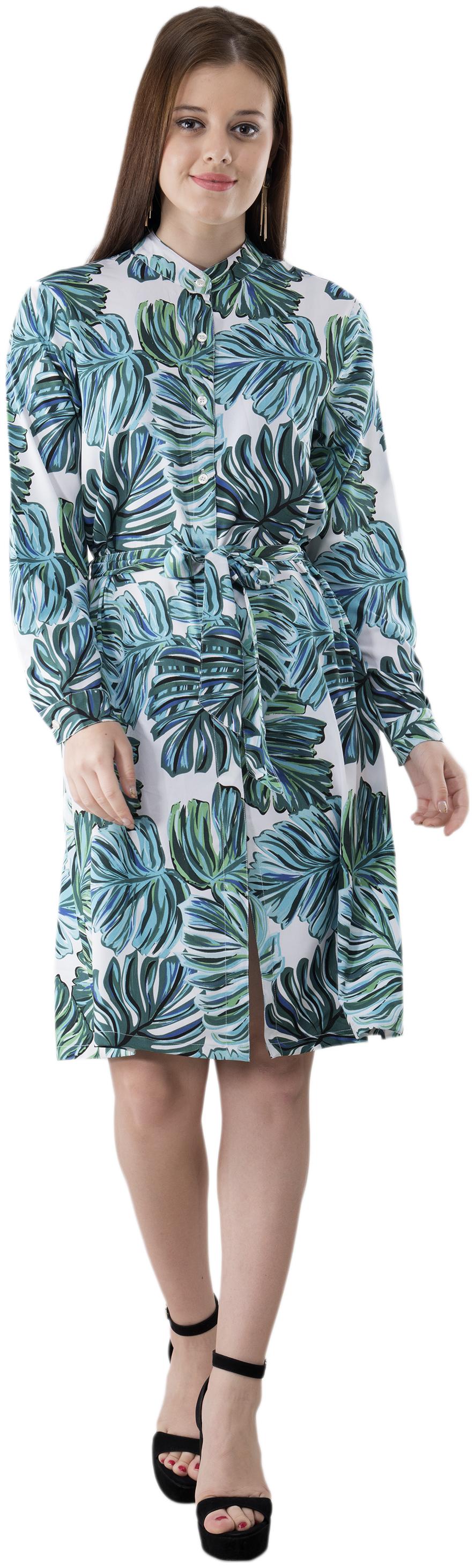 

FLIRTIVARIUS Multi Printed A-line dress