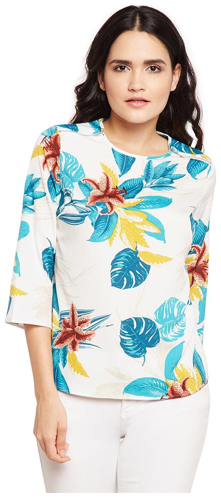 

OXOLLOXO Women Printed A-line top - White