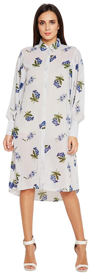 

OXOLLOXO White Printed A-line dress