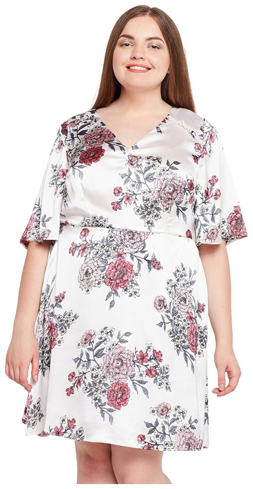 

OXOLLOXO White Printed A-line dress