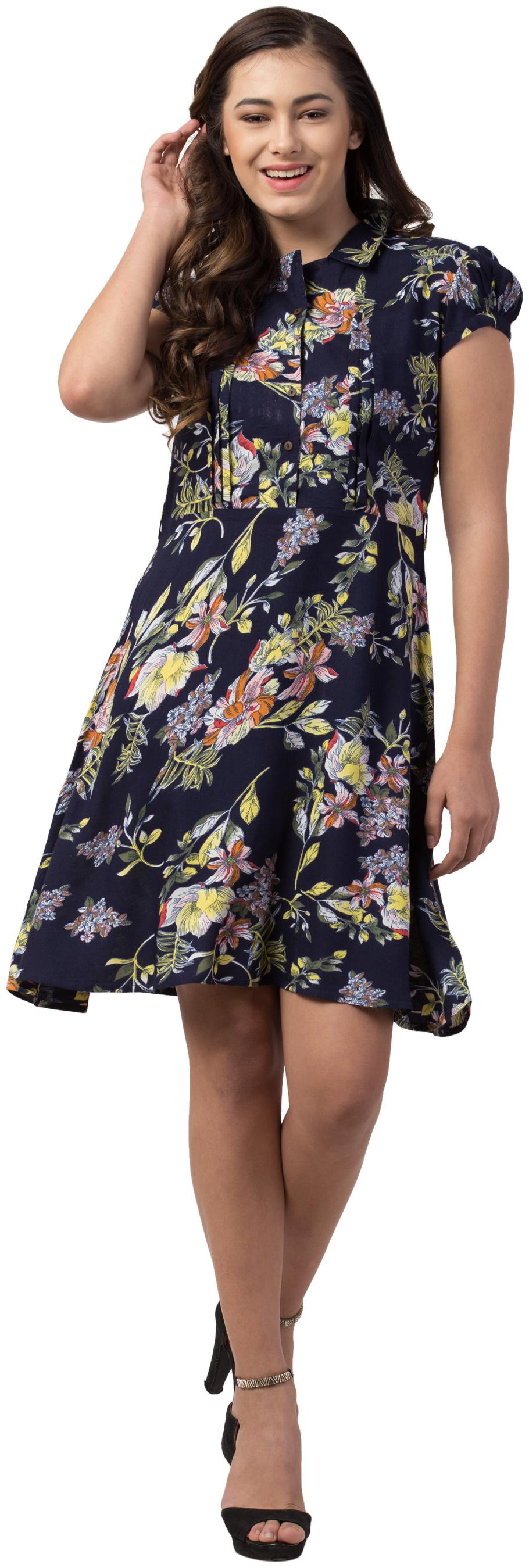 

Dibiya Multi Floral A-line dress