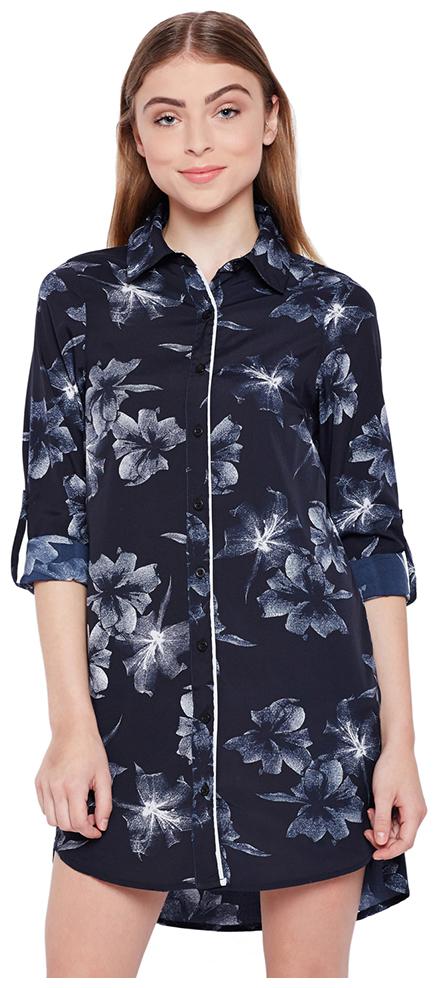 

OXOLLOXO Blue Striped A-line dress