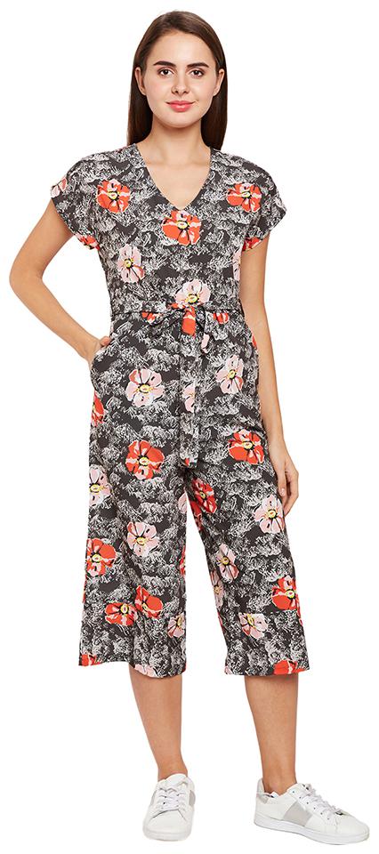 

OXOLLOXO Printed Jumpsuit - Grey