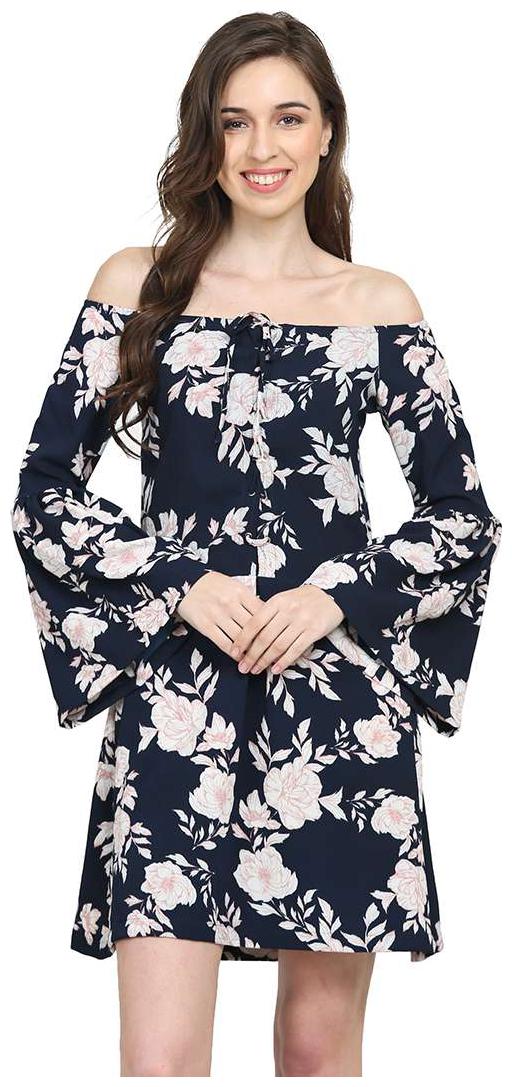 

Trend Arrest Blue Floral A-line dress