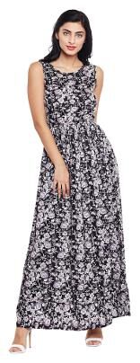 

Oxolloxo Grey Solid A-line dress