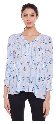 

Oxolloxo Women Geometric Regular top - White