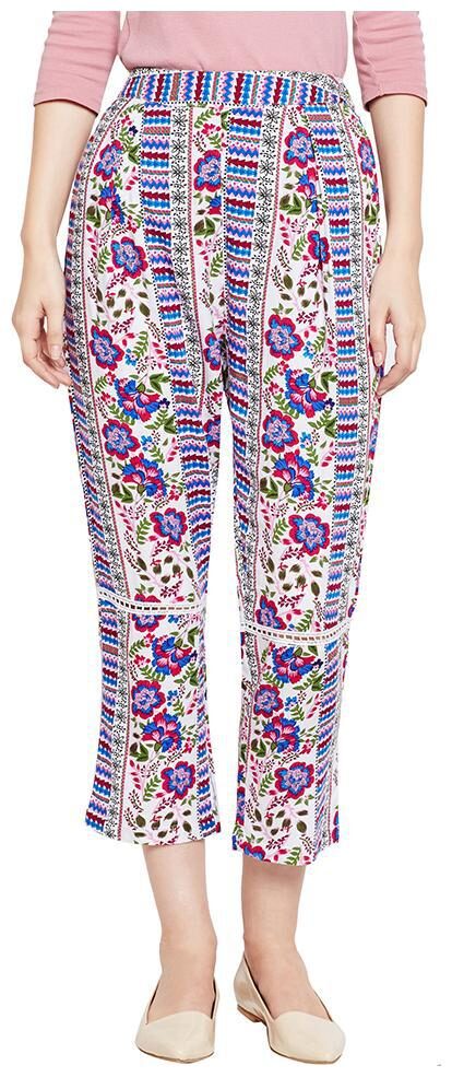

OXOLLOXO Women White Regular fit Regular trousers