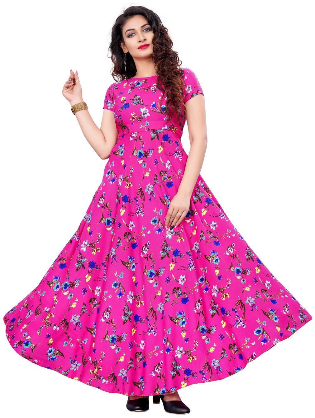 

Florence Crepe Stitched Only Gown Pink