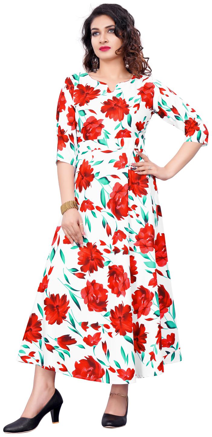 

Florence Crepe Stitched Only Gown White