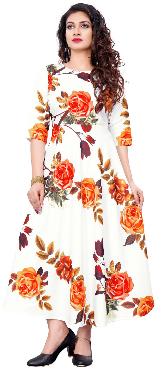 

Florence Crepe Stitched Only Gown White