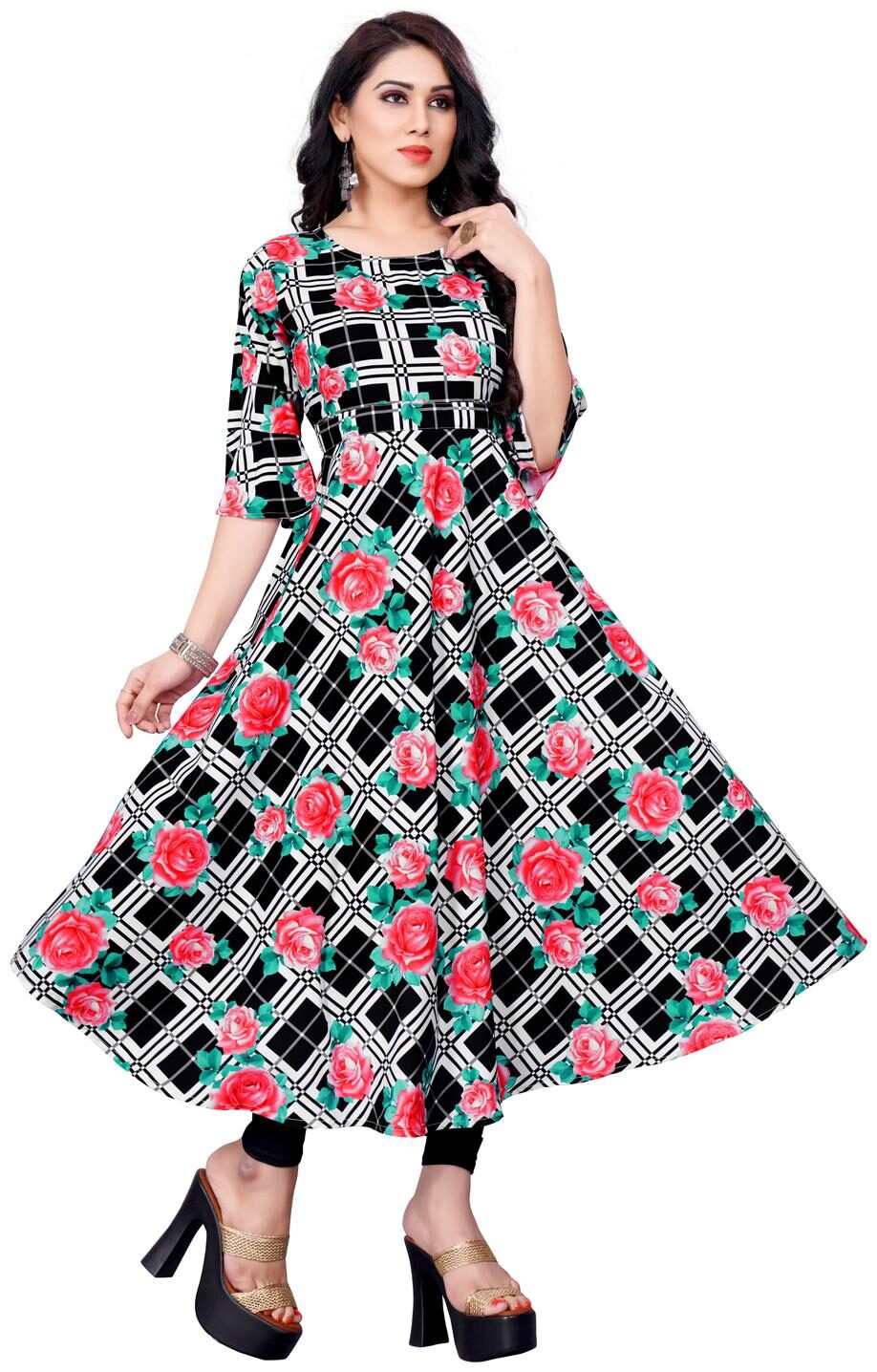 

Florence Crepe Stitched Only Gown Multi