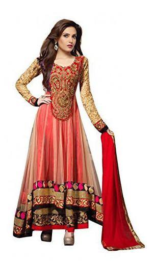 Florence Pink Chanderi Cotton Embroidered Salwar Suit Dupatta Material (Un-stitched)(SL007)