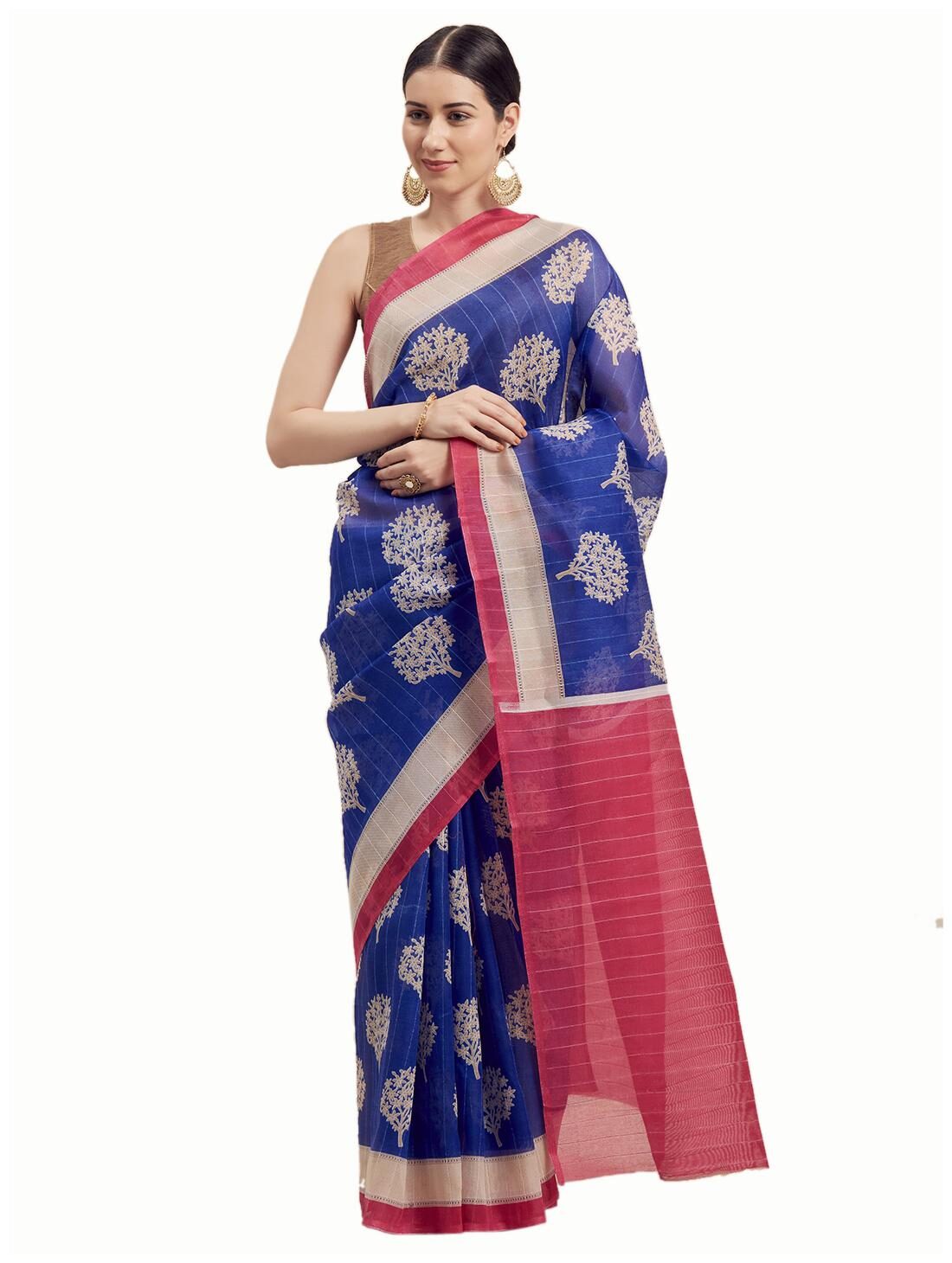 

Florence Women Silk Sarees Blue