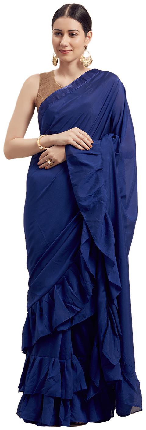 

Florence Women Georgette Sarees Blue