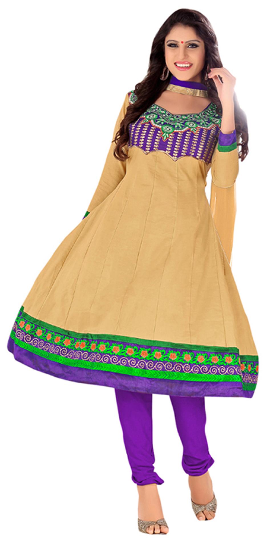 

Florence Yellow Cotton Embroidered Suit Dress Material