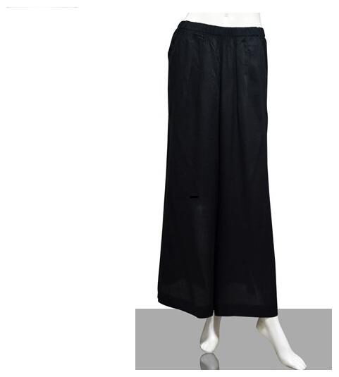 

Flyer Rayon Solid Black Palazzo