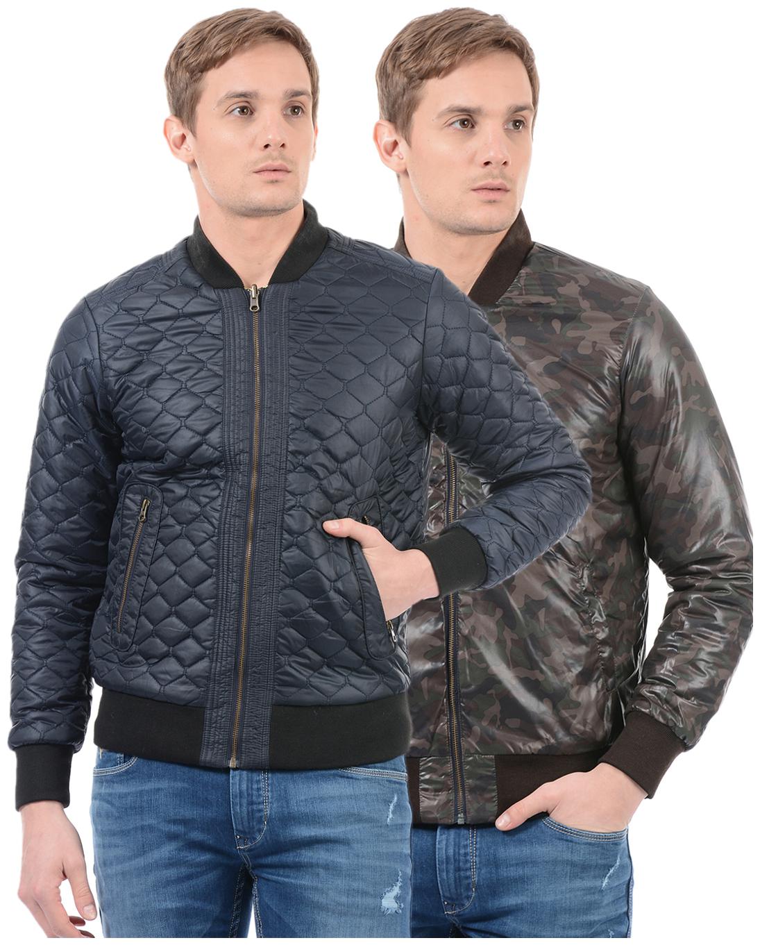 

Flying Machine Men Multi Printed Bomber jacket