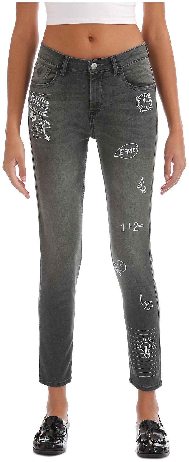 

Flying Machine Women Grey Skinny fit Jeans