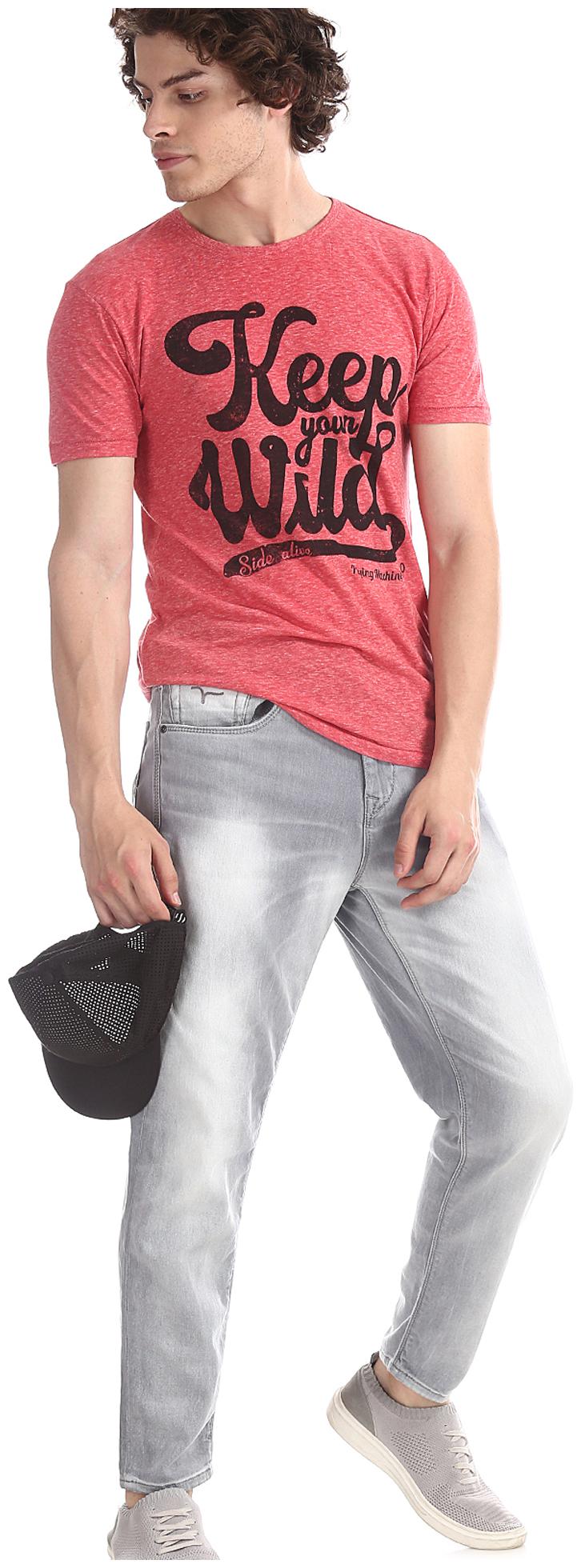 

Flying Machine Men Grey Slim Fit Jeans