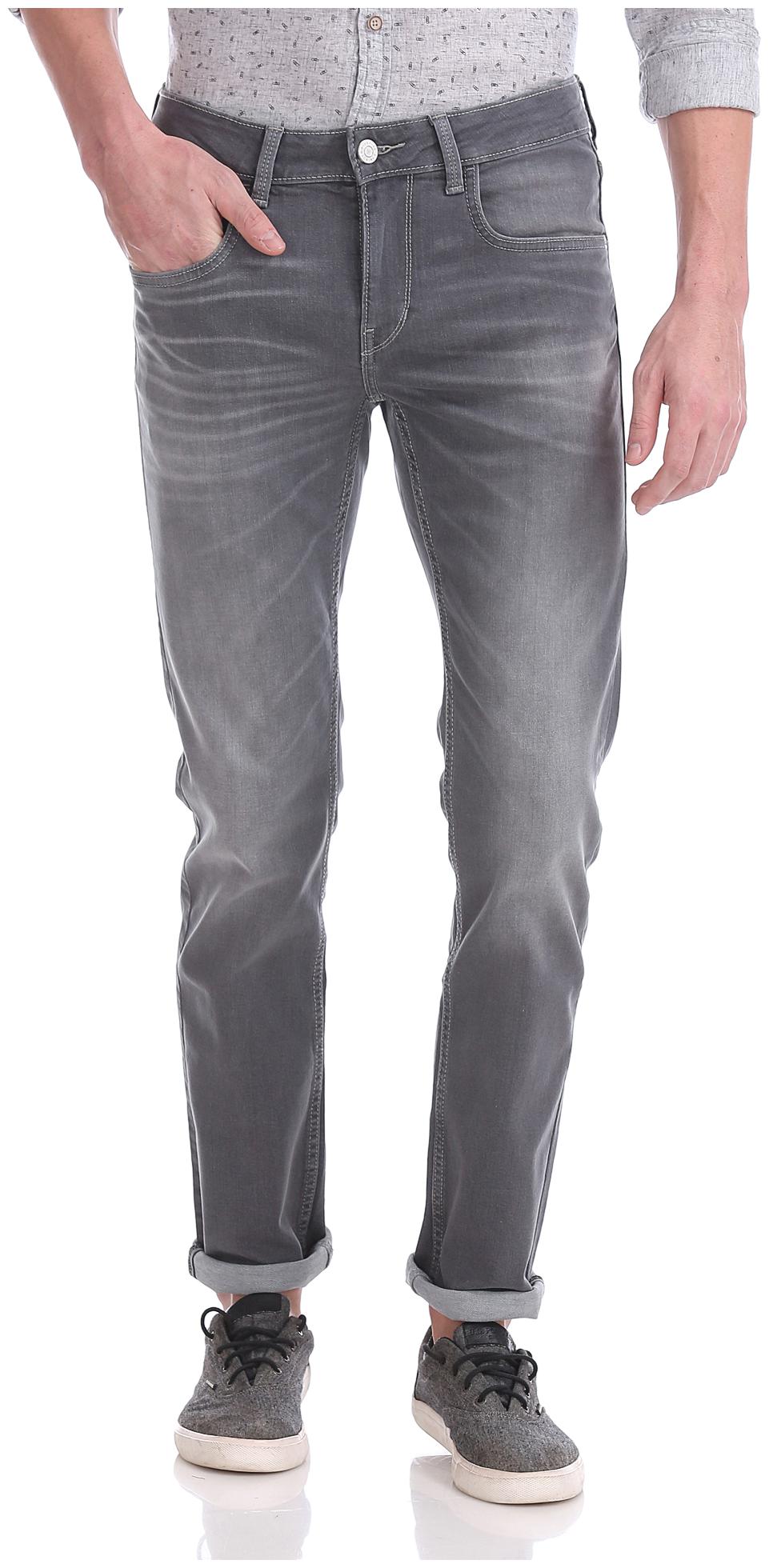 

Flying Machine Men Grey Skinny Fit Jeans