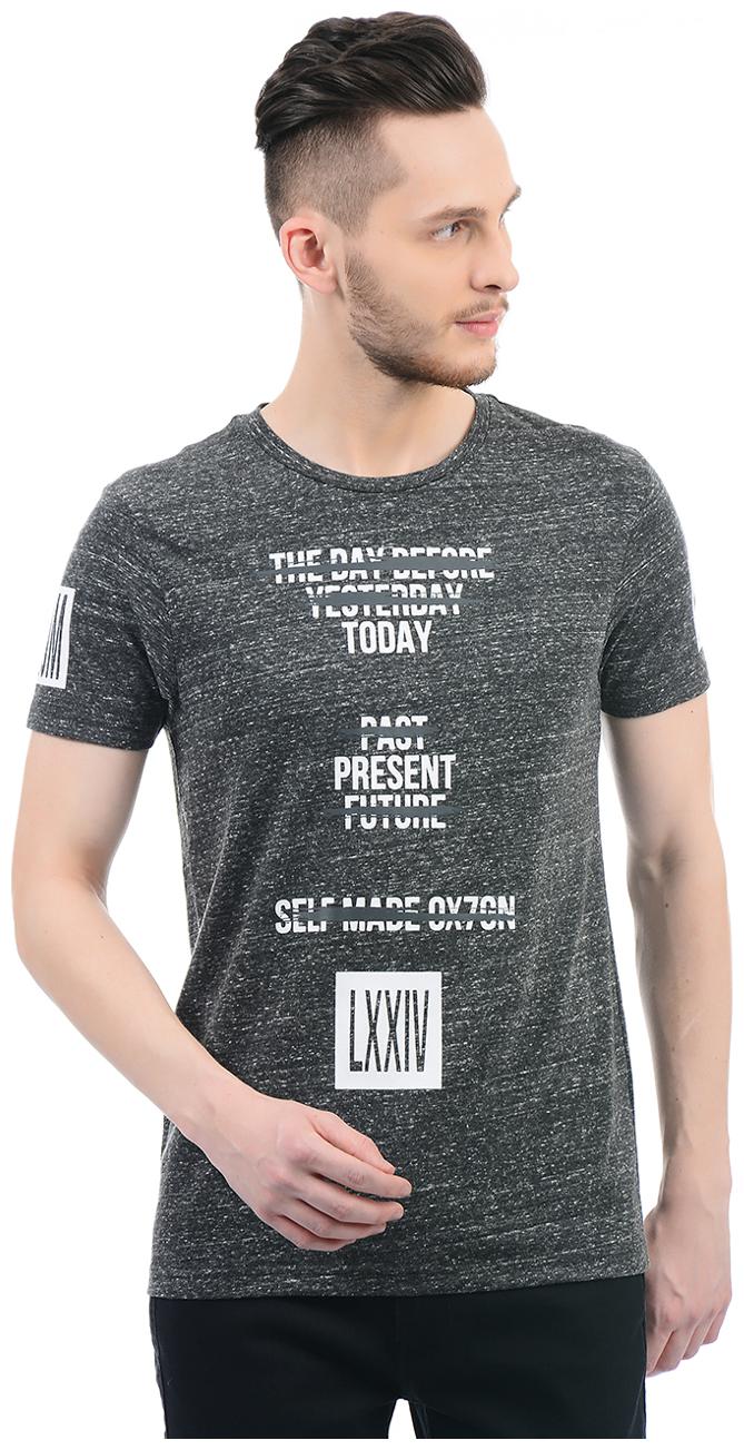 

Flying Machine Men s Round Neck Printed T-Shirt - Grey