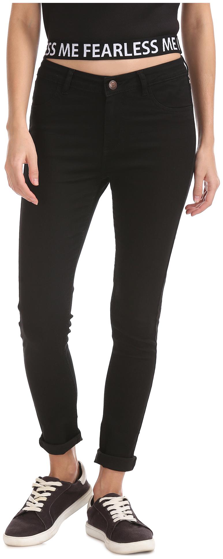 

Flying Machine Women Black Slim fit Jeans