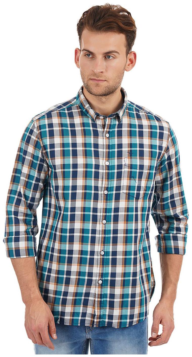 

Flying Machine Men Multi Checked Regular Fit Casual Shirt