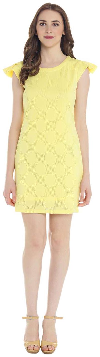 

Forever Glam by Pantaloons Yellow Solid A-line dress
