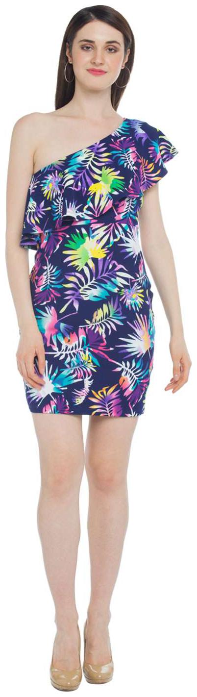 

Forever Glam by Pantaloons Blue Solid A-line dress