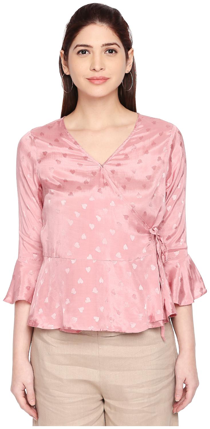 

Forever Glam by Pantaloons Women Printed Regular top - Pink