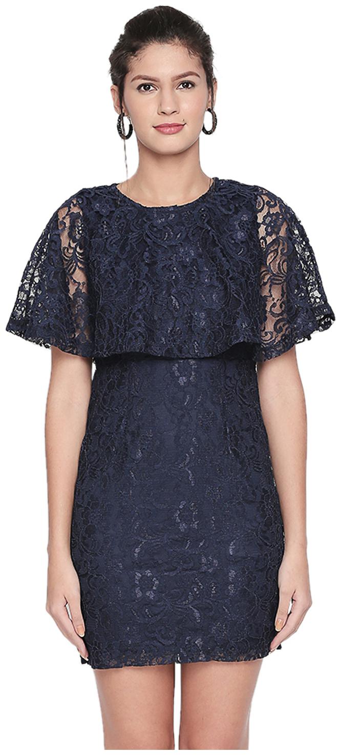 

Forever Glam by Pantaloons Navy Printed Bodycon dress