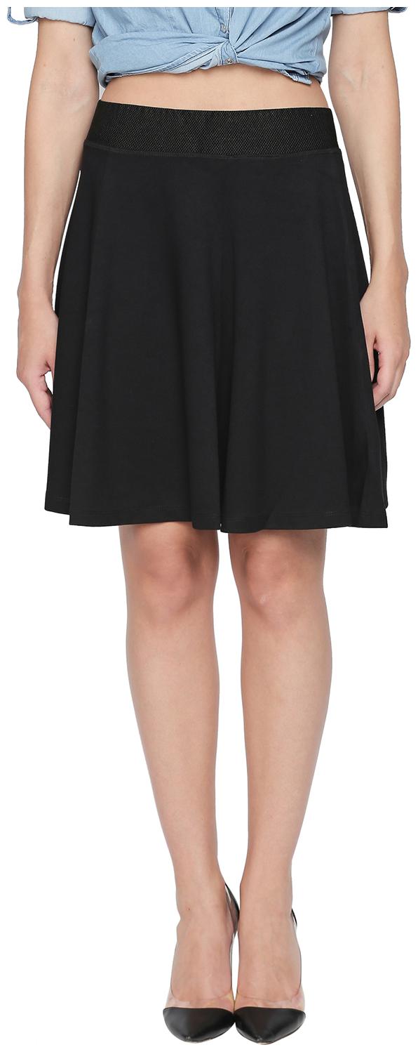 

Honey By Pantaloons Solid A-line skirt Mini Skirt - Black