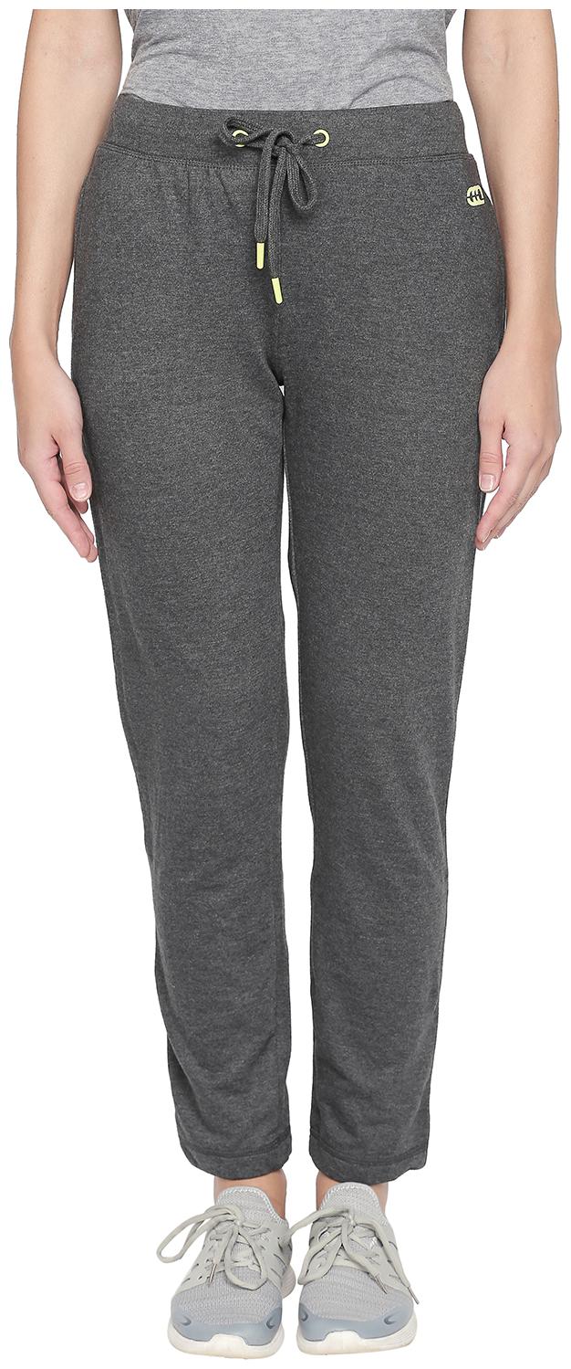 

Ajile By Pantaloons Women Regular fit Cotton Solid Track pants - Grey