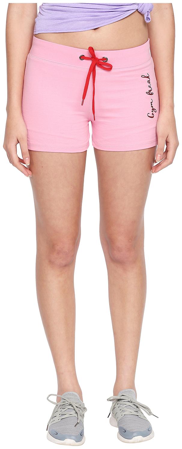 

Ajile By Pantaloons Women Regular fit Cotton Solid Shorts - Pink