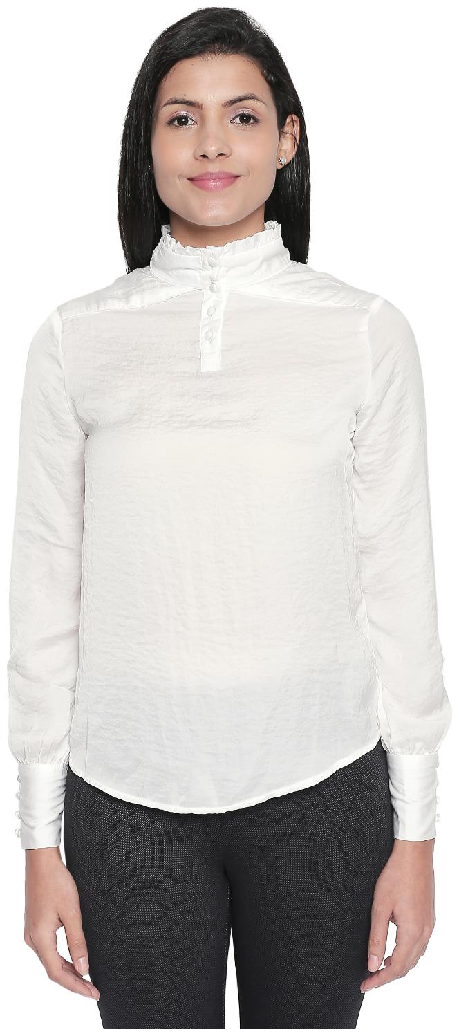 

Forever Glam by Pantaloons Women Floral Regular top - White