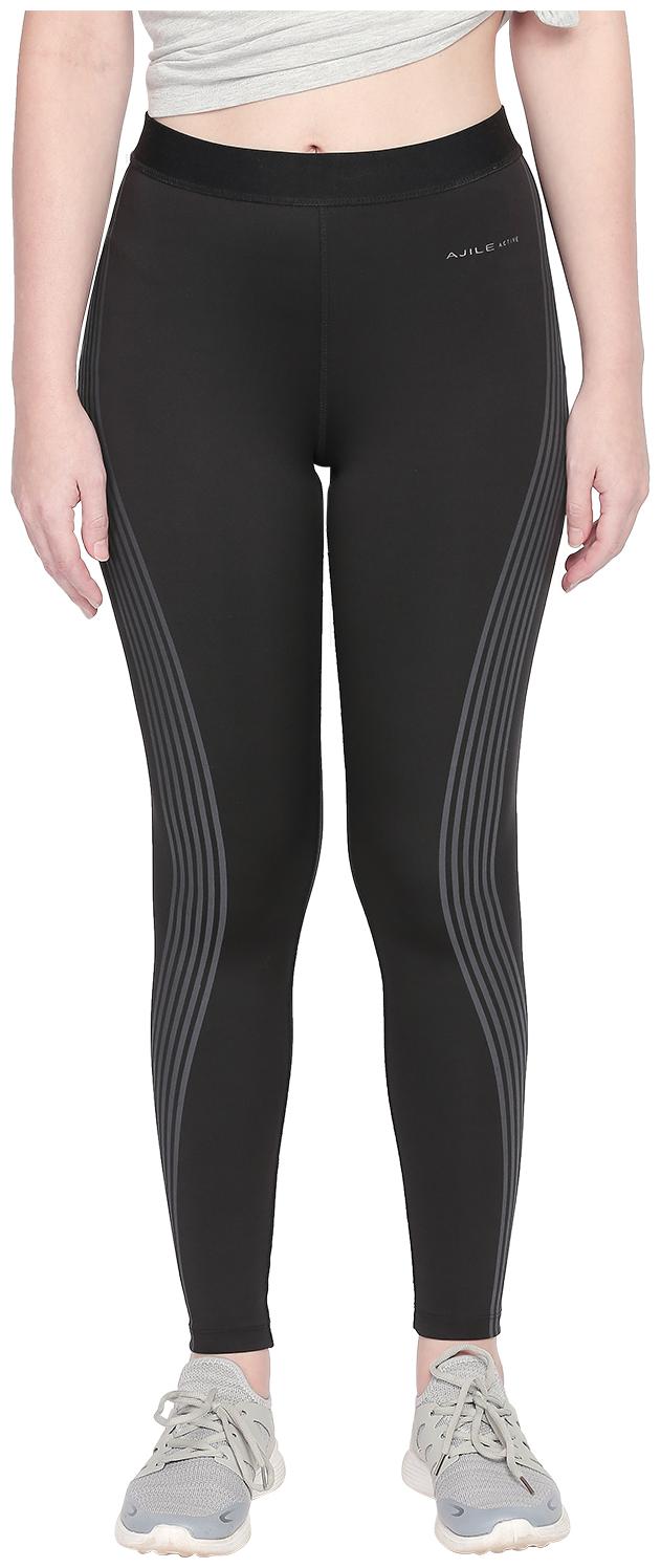

Ajile By Pantaloons Women Regular fit Blended Solid Track pants - Black