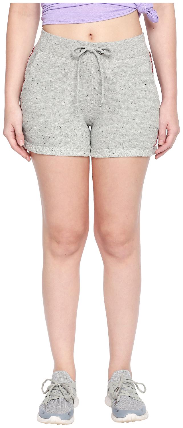 

Ajile By Pantaloons Women Regular fit Blended Solid Shorts - Grey