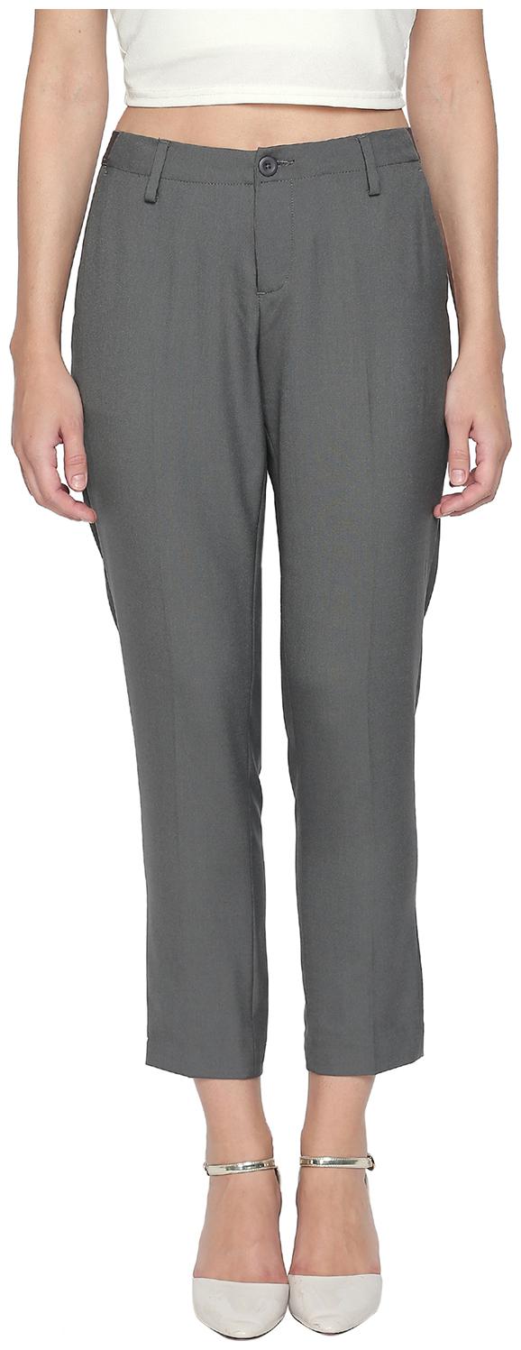 

Annabelle By Pantaloons Women Grey Slim fit Regular trousers