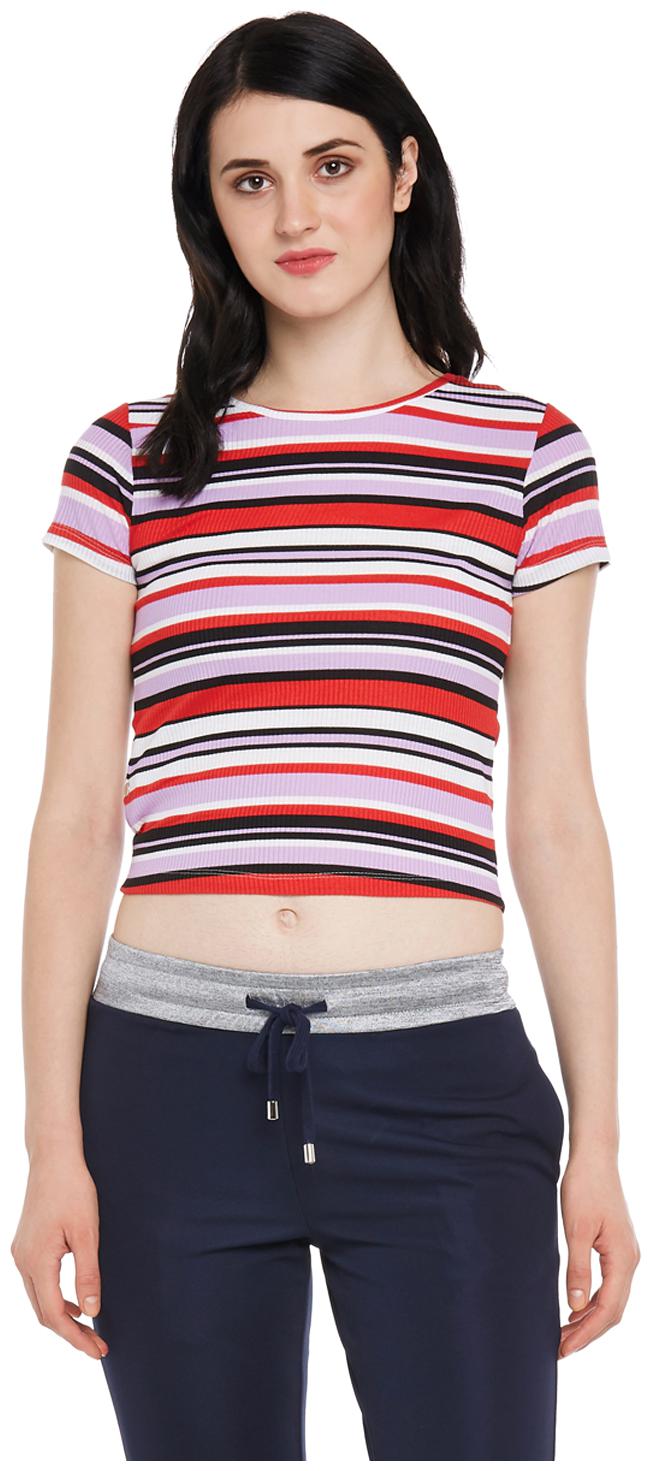 

Forever Glam by Pantaloons Women Striped Regular top - Multi