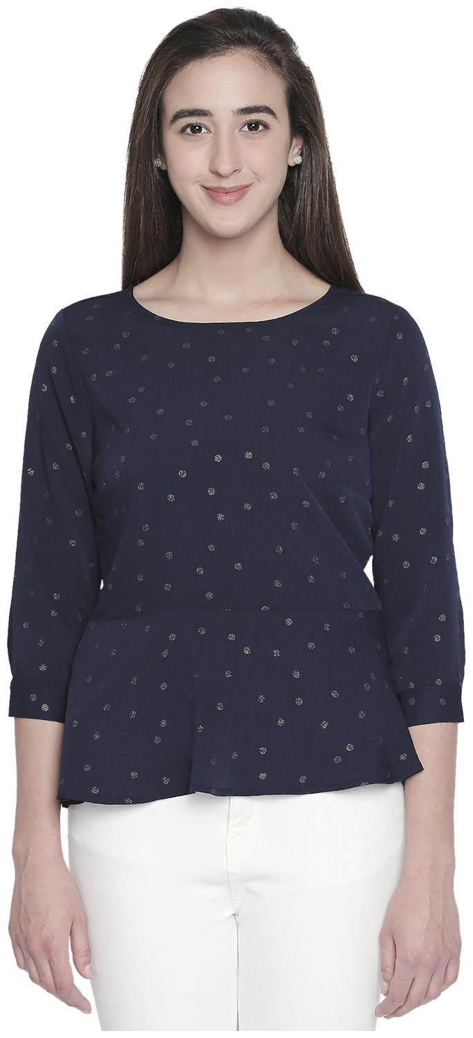 

Forever Glam by Pantaloons Women Printed Regular top - Blue
