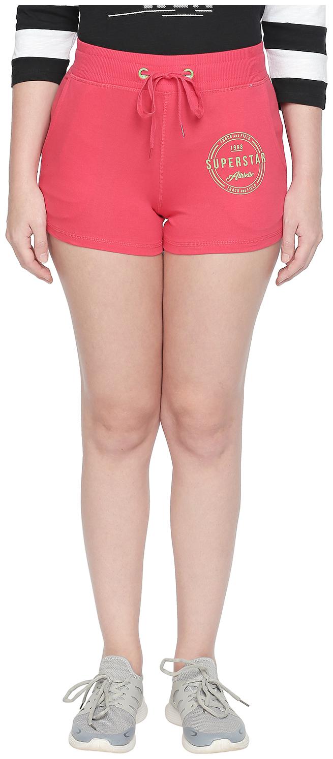 

Ajile By Pantaloons Women Regular fit Cotton Solid Shorts - Red