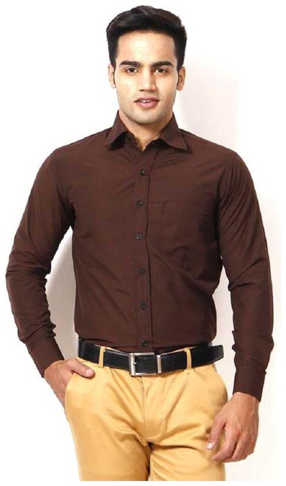 

Vixeen Men Regular fit Formal Shirt - Brown