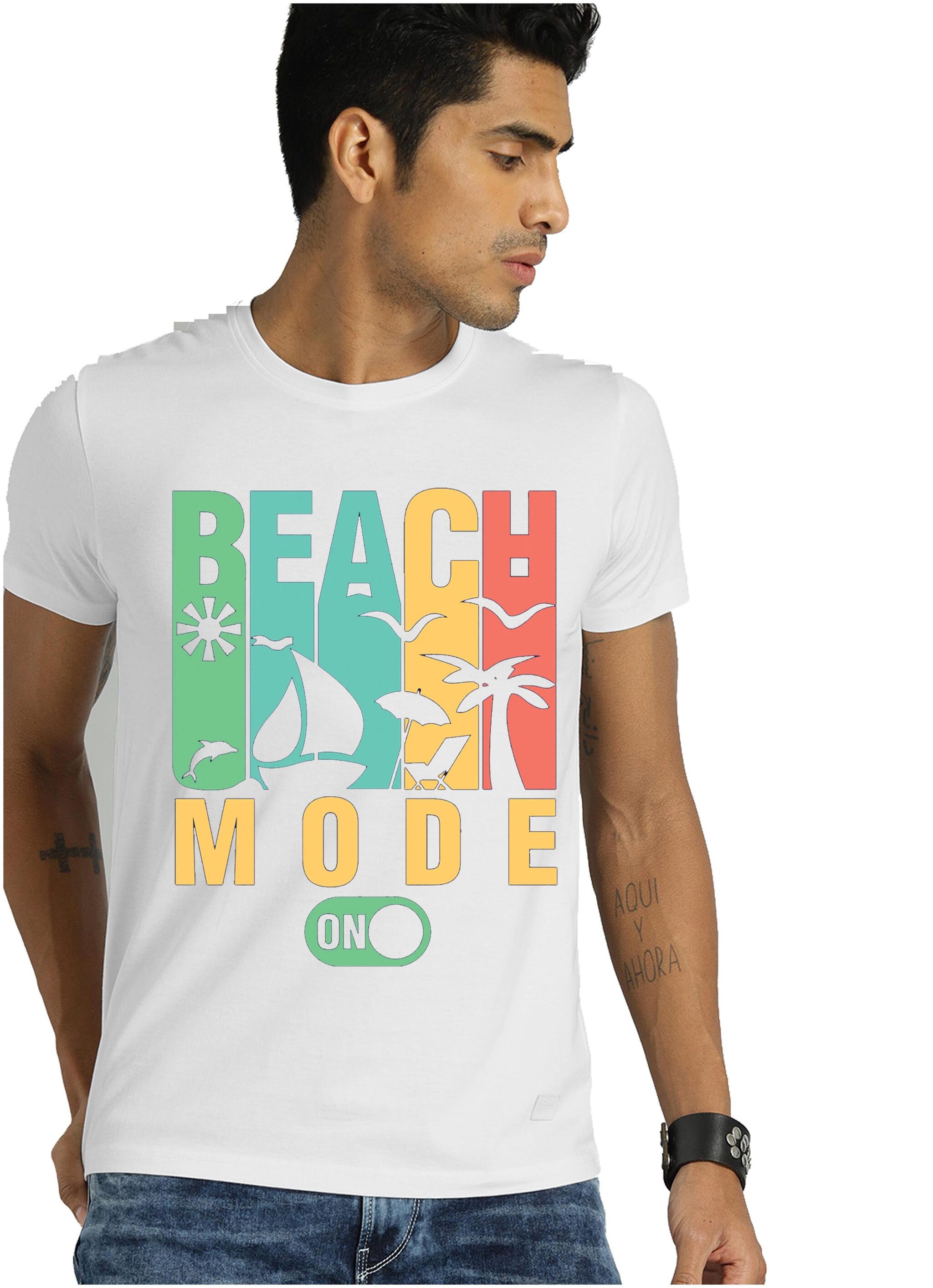

Freely Men White Regular fit Cotton Blend Round neck T-Shirt - Pack Of 1