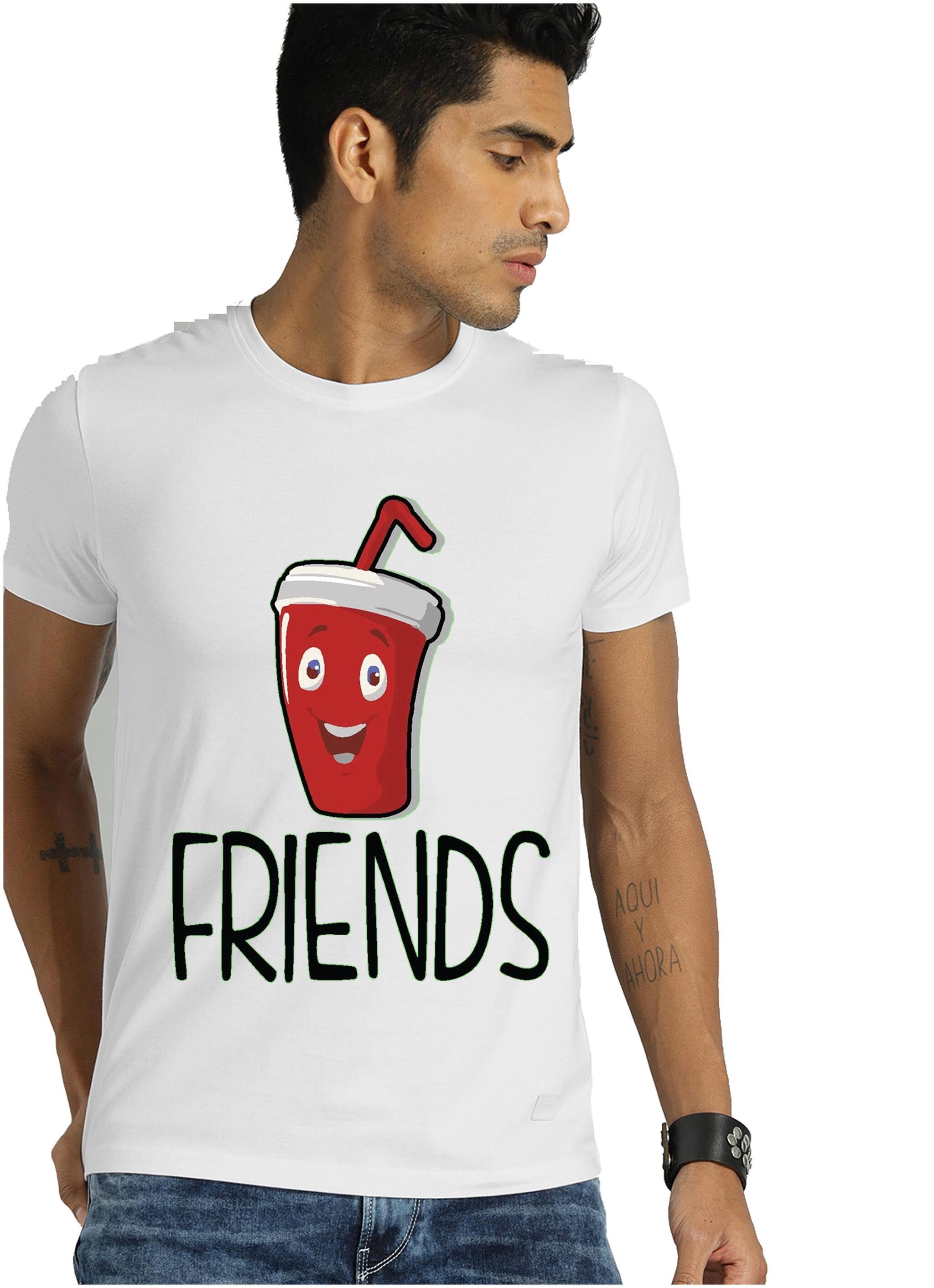 

Freely Men White Regular fit Cotton Blend Round neck T-Shirt - Pack Of 1
