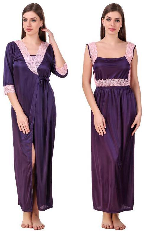 Freely Purple Nighty with Robe