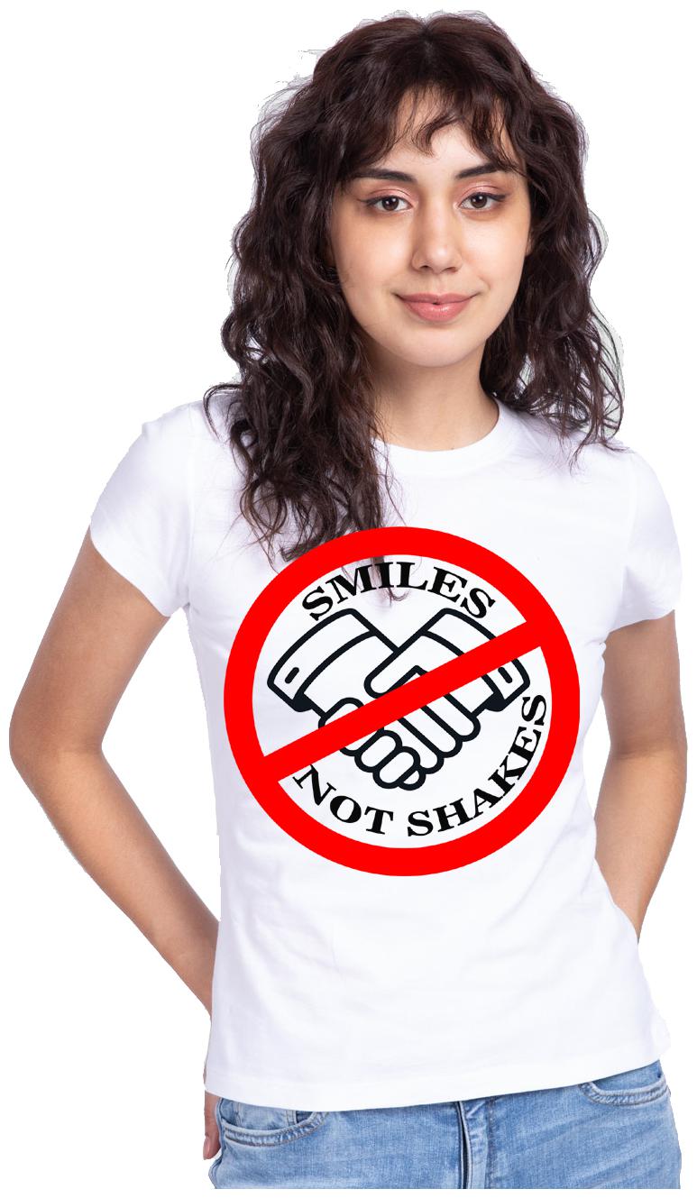 

Freely Women White Regular fit Round neck Cotton T shirt