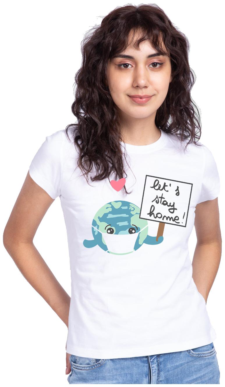 

Freely Women White Regular fit Round neck Cotton T shirt
