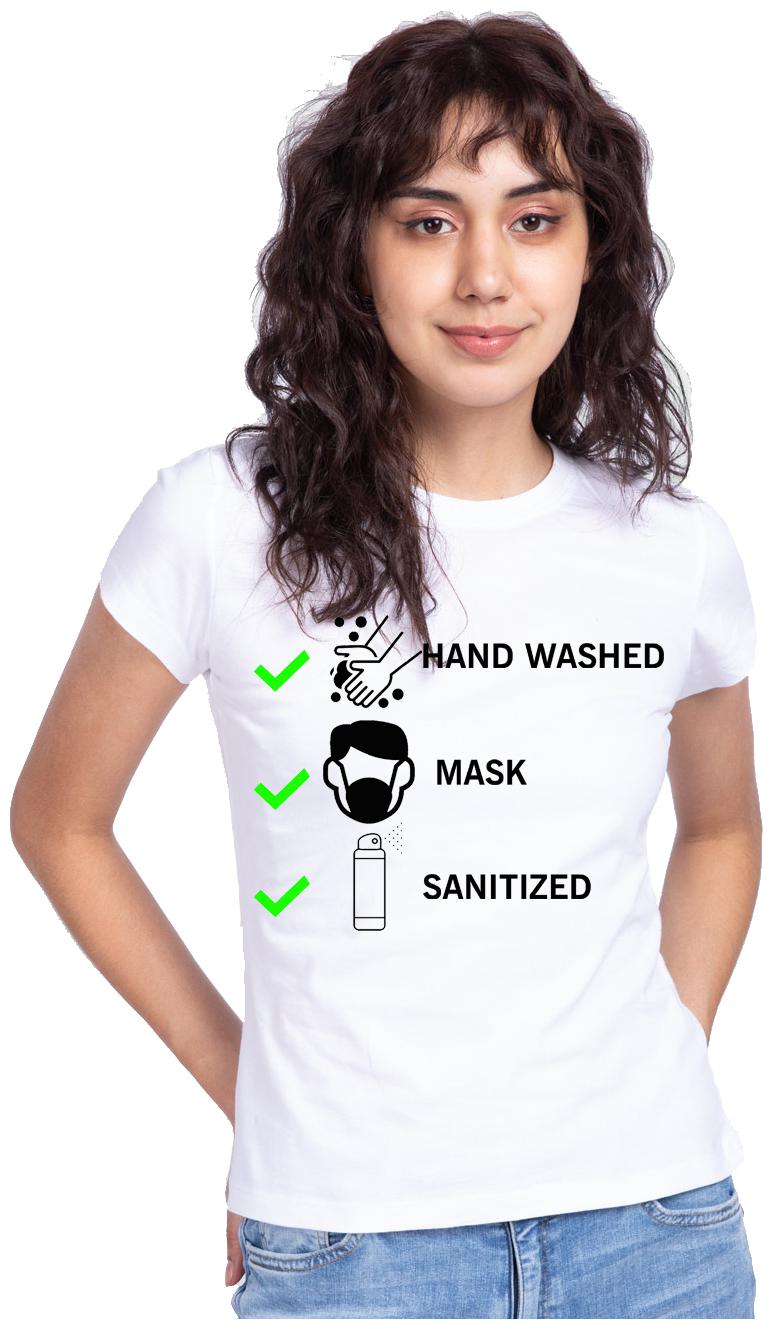 

Freely Women White Regular fit Round neck Cotton T shirt