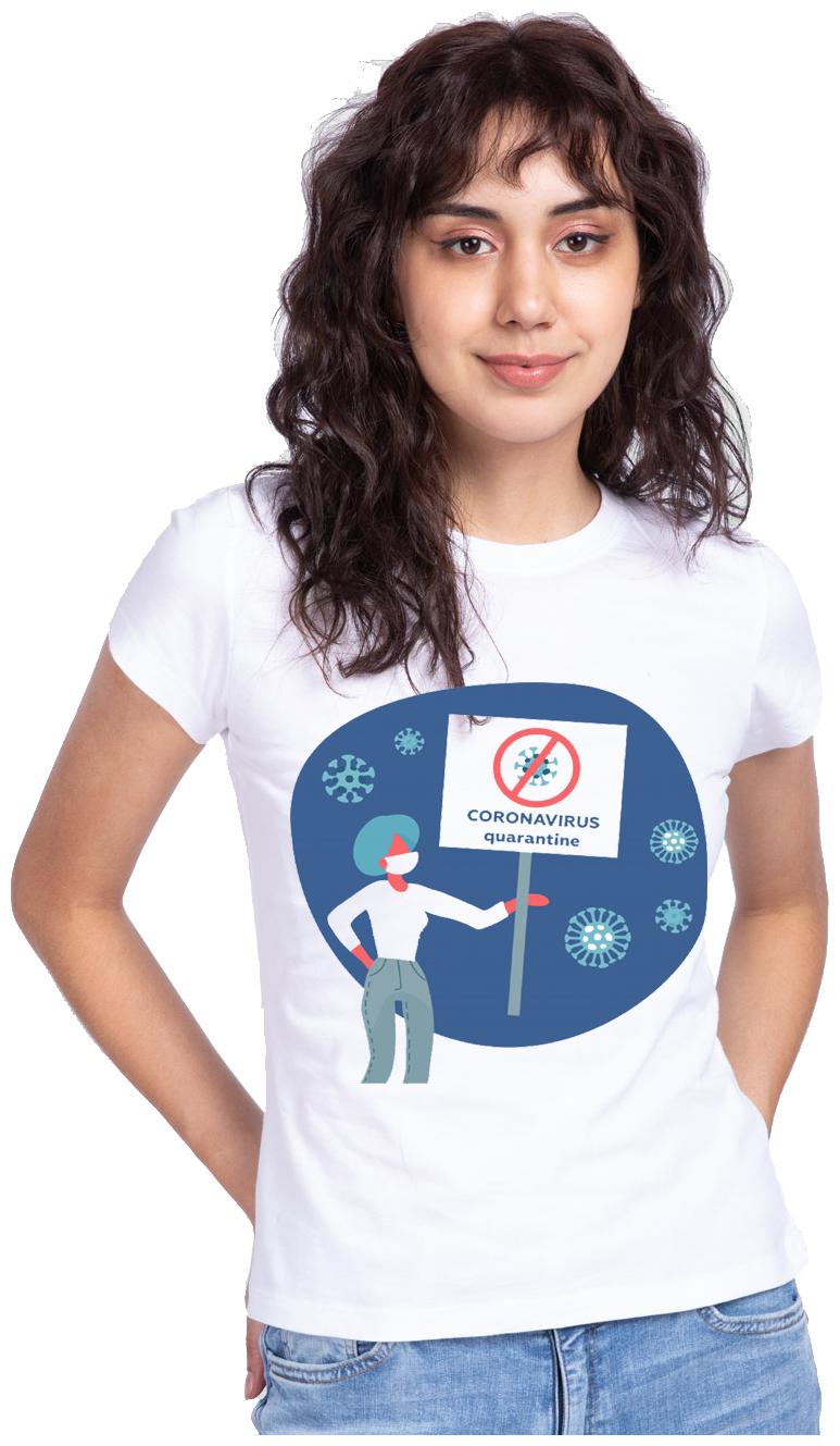 

Freely Women White Regular fit Round neck Cotton T shirt