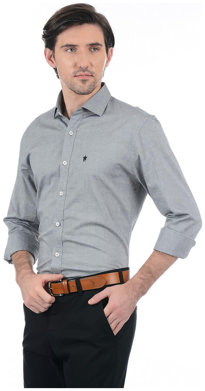 

Fcuk Men Grey Solid Slim Fit Casual Shirt